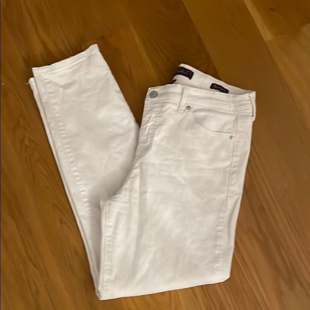 Women's Gloria Vanderbilt White stretch Boyfriend Jeans, 8